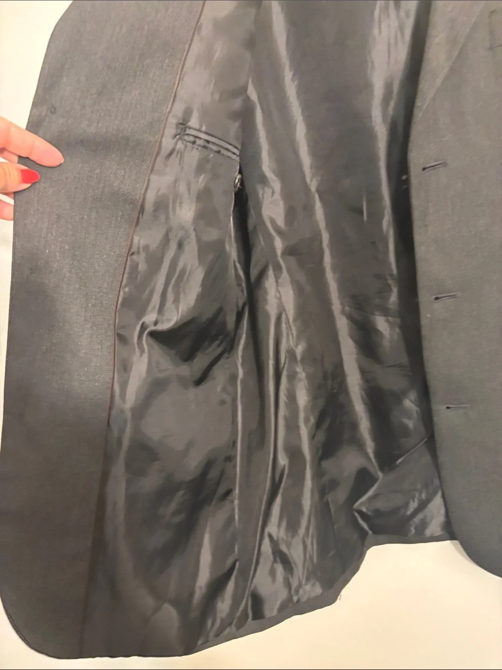 Suit jacket Dark Gray Single-Breasted Blazer 3 button